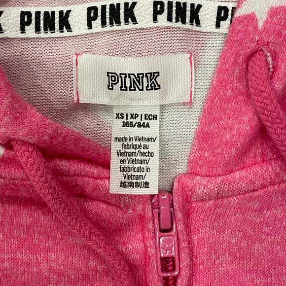 Victoria’s Secret Pink bright pink full zip with star print jacket/sweatshirt - Picture 4 of 5